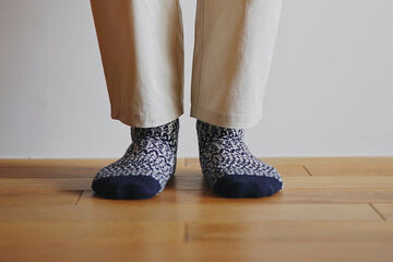 NK0120 Wool Jacquard Socks-BERLIN BLUE-M,BERLIN BLUE, small image number 2