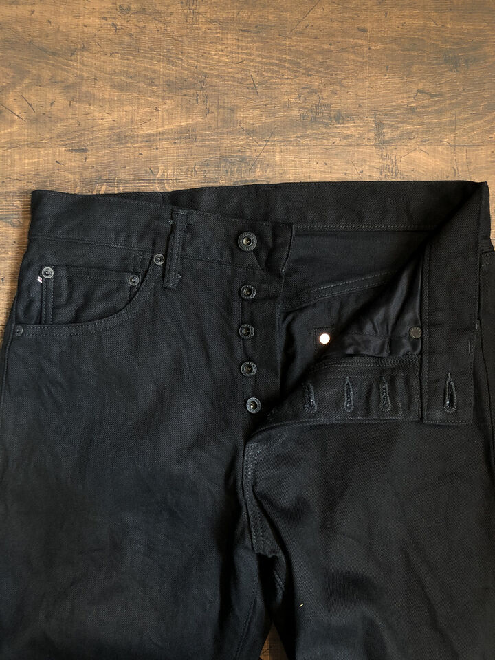 ONI286-13BK 13oz Jet Black Denim Neat Straight,, medium image number 7