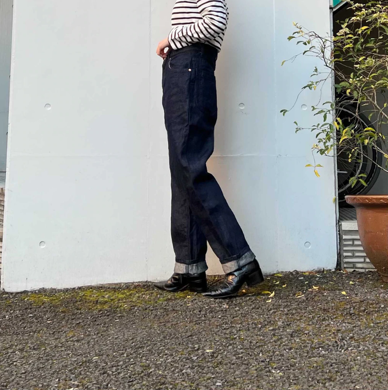 72929 Cotton linen denim pants
