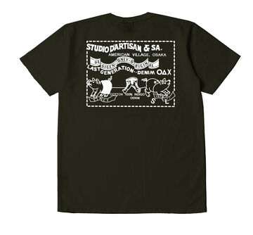 8145 USA Cotton Printed T-Shirts,BLACK, small image number 1