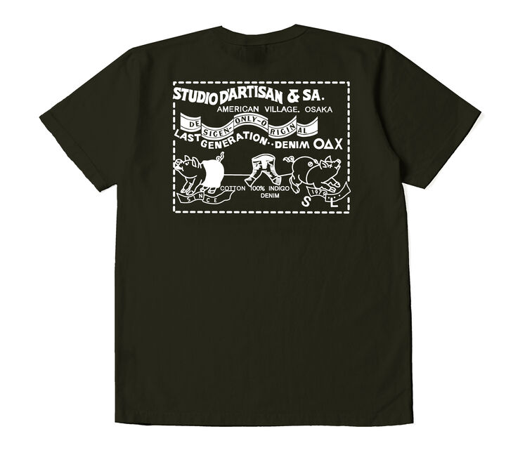 8145 USA Cotton Printed T-Shirts,BLACK, medium image number 1
