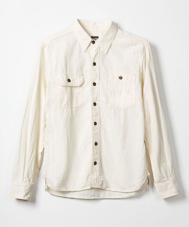 MS044 5oz Original selvage chambray work shirts-RED-46,RED, medium image number 13