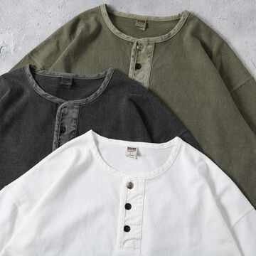 BR-25207【BIG COZUN】COZUN Native Concho Work Henley Neck T-Shirt【Button Works】,OLIVE, small image number 10