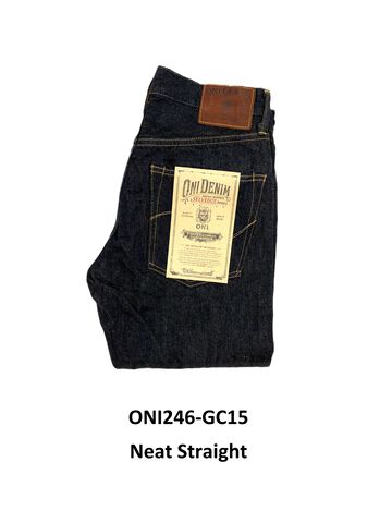 ONI246-GC15 15oz Greencast Denim Neat Straight,, small image number 0
