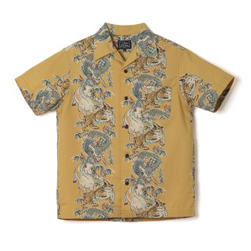 5721 Tornado Pig Aloha Shirt,GREEN, small image number 2