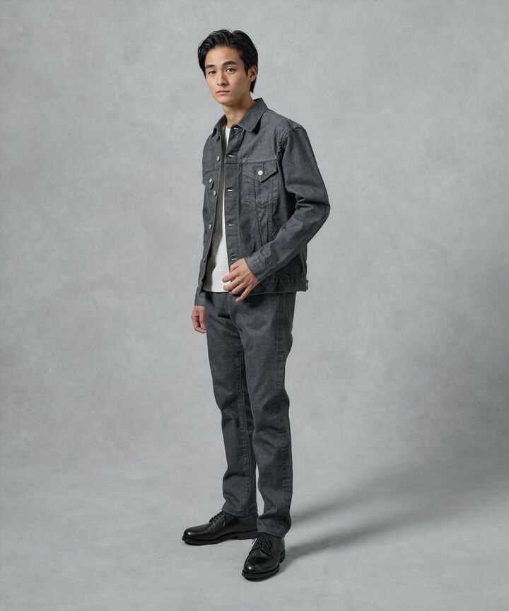 MXOT1101 14oz SELVEDGE GRAY DENIM V-SEAM JACKET -M,GRAY, medium image number 10