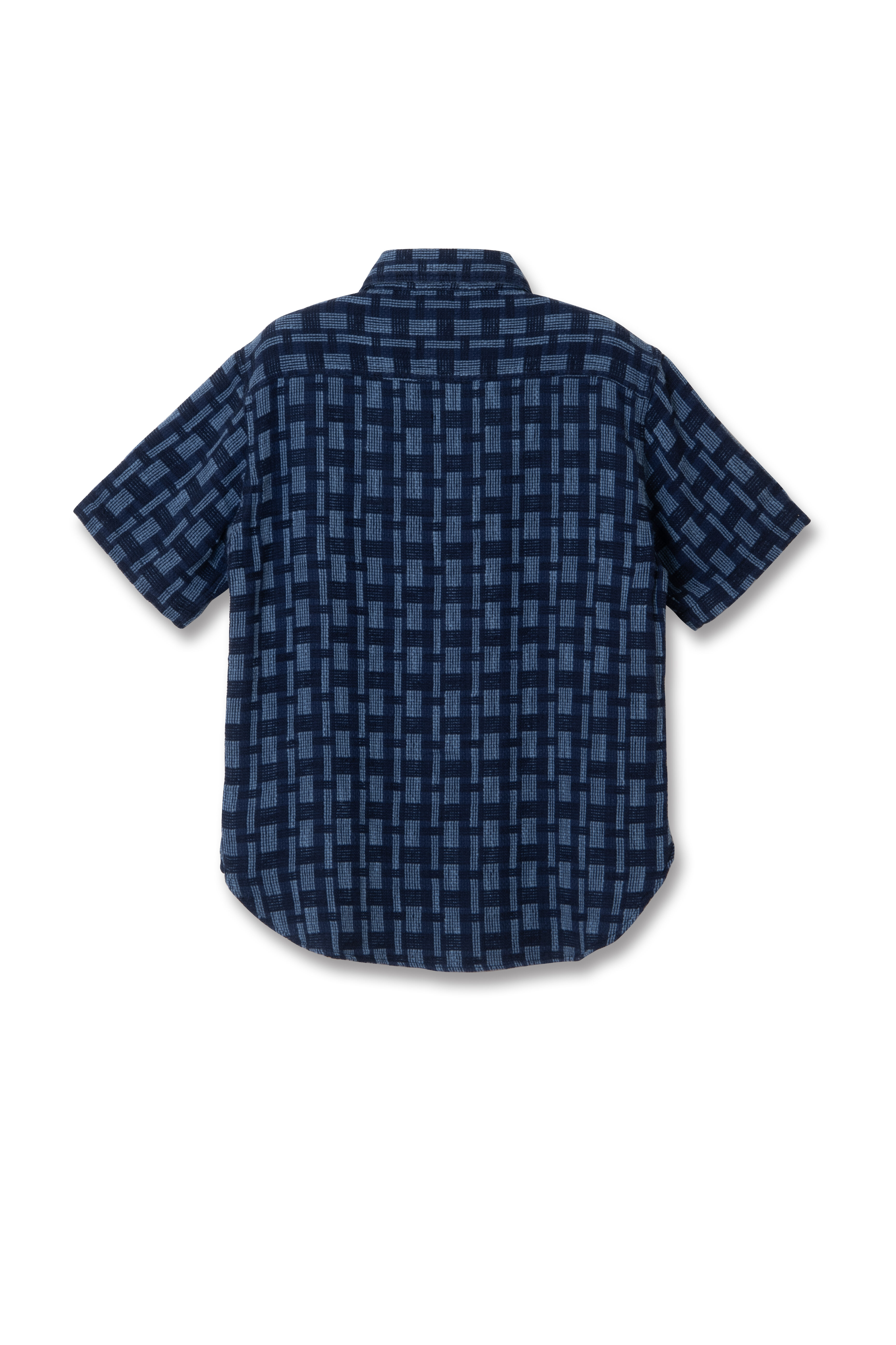 DENIMIO | 【Pre-Order】5758 Indigo NORAGI Short Sleeve Work Shirts DENIMIO | 【Pre-Order】5758 Indigo NORAGI Short Sleeve Work Shirts