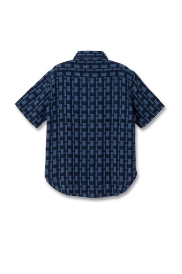【Pre-Order】5758 Indigo NORAGI Short Sleeve Work Shirts,INDIGO, small image number 1