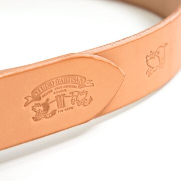 Studio D'Artisan B-82 BENDS LEATHER engraved belt (black),, small image number 2