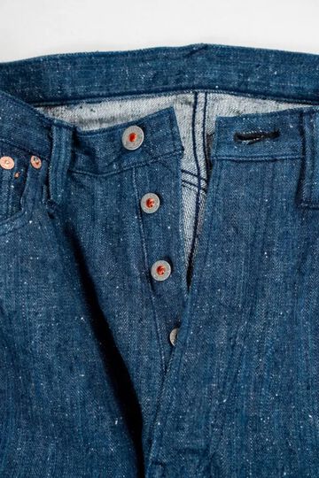 GZ-NPST-AI 13oz Natural Dyed Nep Straight Jeans Indigo,, small image number 2