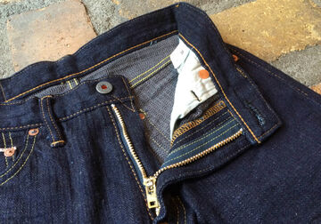 GZ-16SLST-Z01HBZIPOW 16oz Herringbone ZIP jeans Slim Straight(One washed),, small image number 2