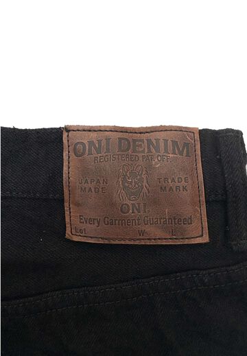 ONI200CCD-BKBK 15oz Crushed Concrete Denim Black x Black Kabuki Selvedge Wide Straight,, small image number 8