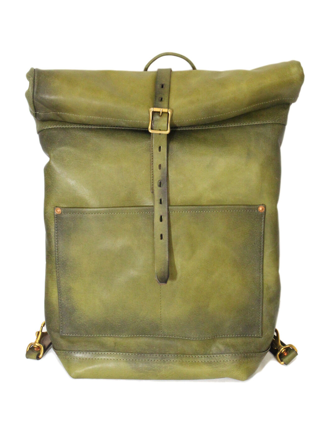 スーパーセール 半額 VASCO VS-205L (Olive) RUCKSACK ROLLTOP LEATHER バッグ