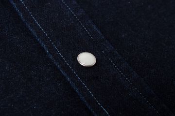 【Pre-Order】D5744 12oz KYOTO AQUA INDIGO Western Denim Shirts,, small image number 5