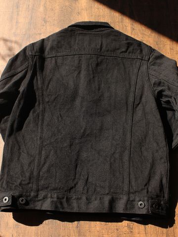 ONI02207PKIRAKUIIBK 12oz Kiraku-II Black 3rd Type Jacket with hand-warmer pockets-One Wash-36,, small image number 10
