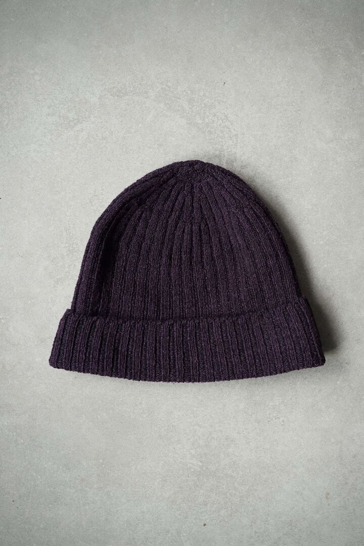 244AC16 Hand Spun Cotton / Knit Cap,CHARCOAL, medium image number 15