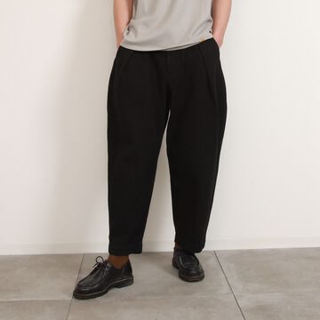 182PT02 Sashiko W-Tuck Pants（BLACK）-BLACK-S,BLACK, small image number 7