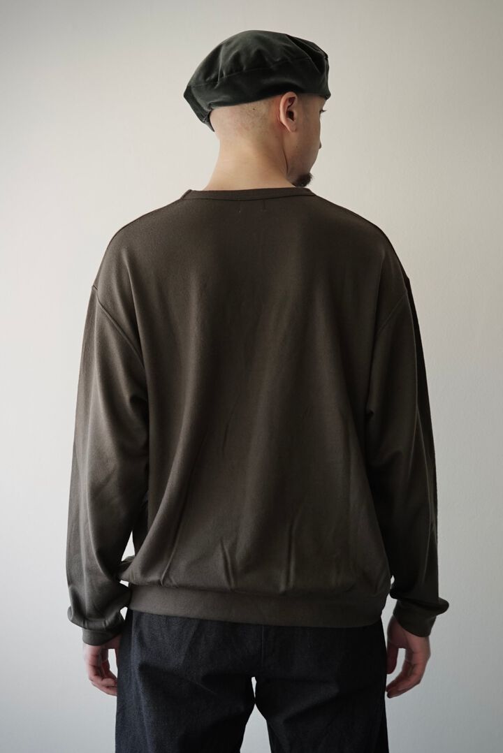 【CAPERTICA】CAP707CS32 Super140s Washable Wool MW_Jersey / Wool Trainer,OLIVE, medium image number 2