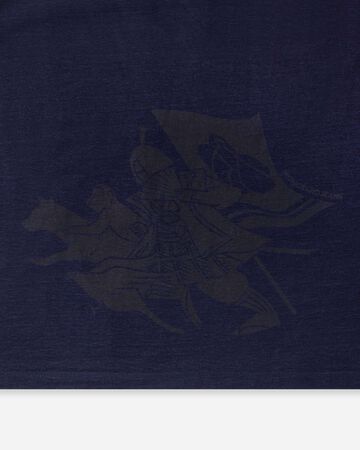 MXTS1048 YARN DYED SHORT SLEEVE T-SHIRT MOMOTARO,INDIGO, small image number 7