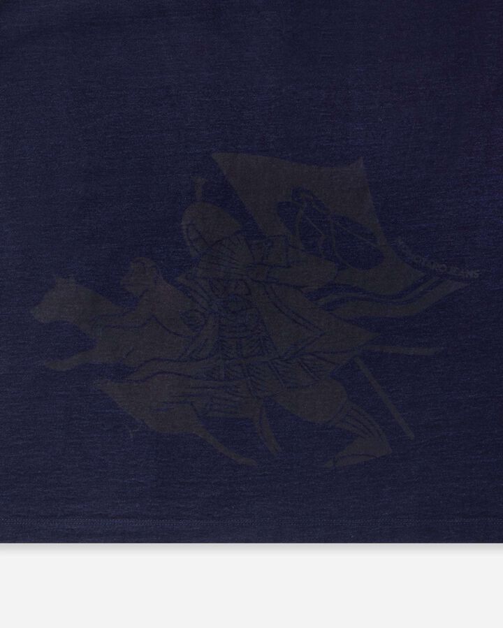 MXTS1048 YARN DYED SHORT SLEEVE T-SHIRT MOMOTARO,INDIGO, medium image number 7