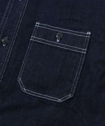 KGR-203 SELVEDGE DENIM WORK SHIRT,, small image number 3