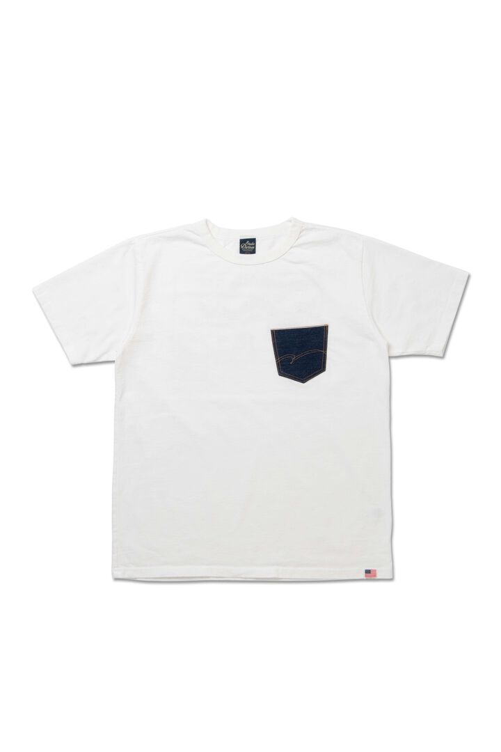8214A Denim Pocket T-shirts (back print),, medium