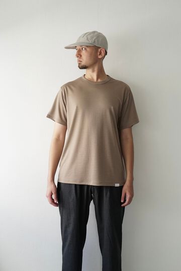 【CAPERTICA】CAP707CS02 Super140s Washable Wool DC_Jersey / RF Wool Tee,DARKNESS, small image number 12