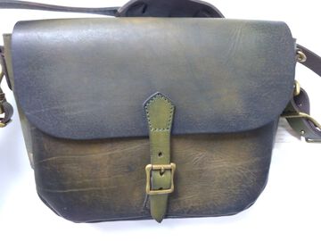 VS-249L LEATHER POSTMAN MINI SHOULDER BAG (OLIVE),OLIVE, small image number 0