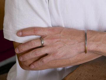 HYO-247BRS Brass Crooked Trinity RING,, small image number 10