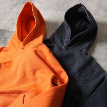 BR-3007PG COZUN HOODIE VINTAGE COLOR (ORG,NVY),VINTAGE ORANGE, small image number 0