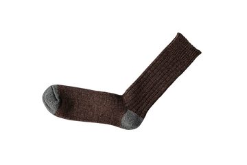 NK0102 RECYCLED COTTON RIBBED SOCKS,BROWN, small image number 3