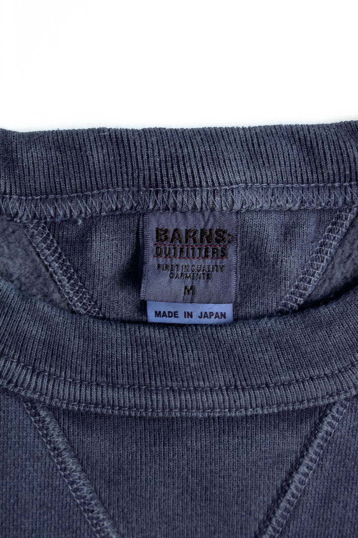 BR-3000PG COZUN "PIGMENT-DYE" GUSSET CREW SWEAT-ORANGE-M,ORANGE, medium image number 10