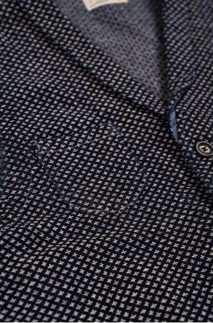 GZ-SLVT-CRS Shawl Collar Vest (Cross Sashiko),, medium image number 3