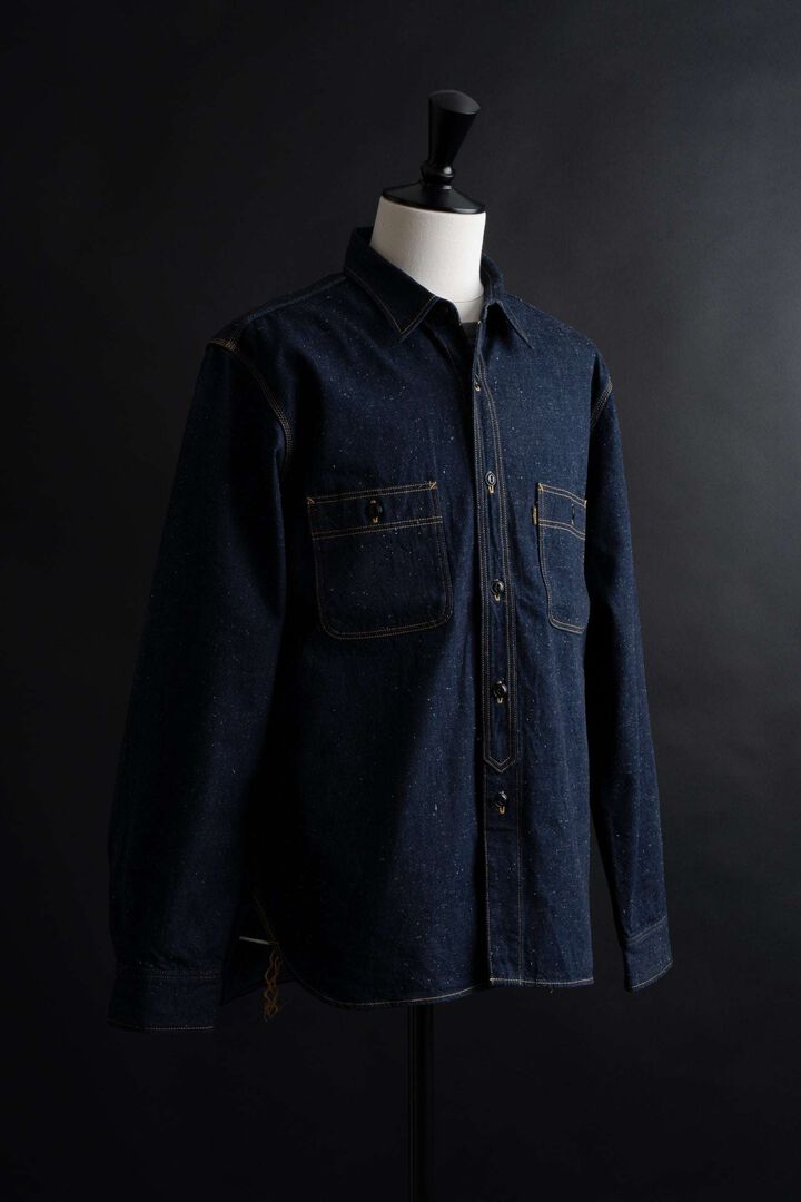 MS005E (001) 10oz SELVADGE DENIM WORK SHIRTS,, medium image number 9