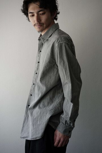 245SH03 Cotton/Linen Stripe / The Shirts,KAKISHIBU, small image number 12
