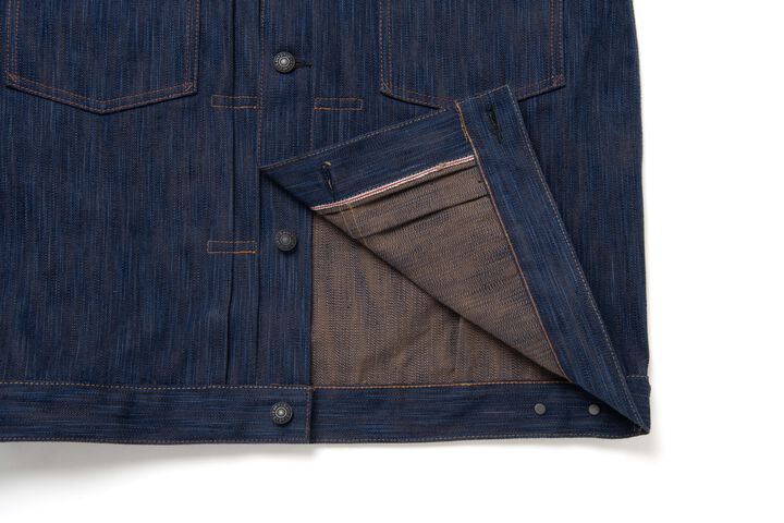 D4615 15oz Awa Sho-ai Kakishibu Denim Jacket,, medium image number 7