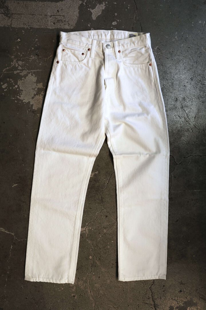 01-1050W-69 90s 5POCKET White Denim,, medium