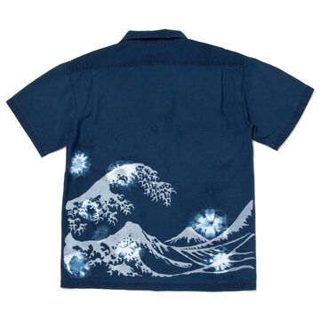 5668 Thirty-six Views of Mount Fuji The Great Wave off Kanagawa Shirt (PRE-ORDER: Delivery date April 2022)-INDIGO-36,INDIGO, small image number 1
