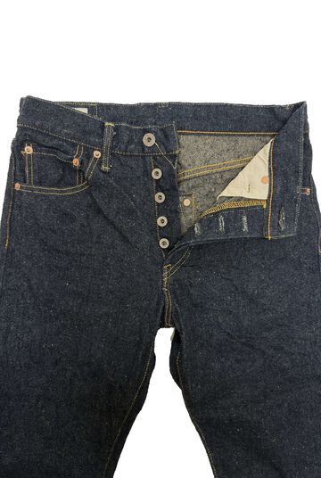 ONI246CCD-GOLV 15oz Crushed Concrete Denim Weft: Grayish Olive Kabuki Selvedge Neat Straight,, small image number 1