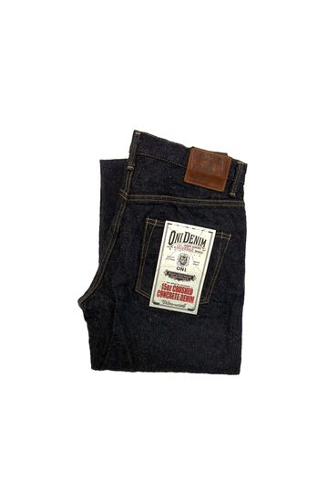 ONI222CCD-MOCA 15oz Crushed Concrete Denim Weft: Moca Super Wide Straight,, small image number 1