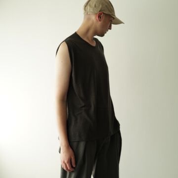 【CAPERTICA】CAP706CS29 Washable Wool Tank Top-EBONY-1,EBONY, small image number 13