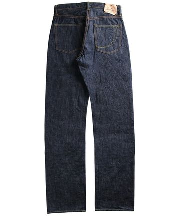 G003-MZ 14.7oz Copper Label Classic Wide Straight Zipper Fly Jeans-One Washed-28,, small image number 1