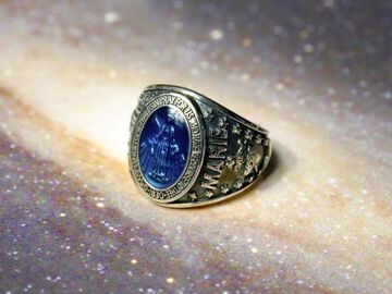 HYAAS-200BL Mary Class Ring - Blue Epoxy -,, small image number 1