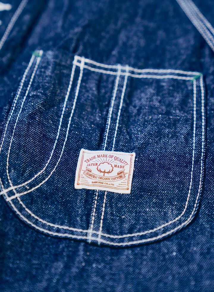 SJCA-SC01 10oz Samurai Cotton Denim Coverall,, medium image number 3