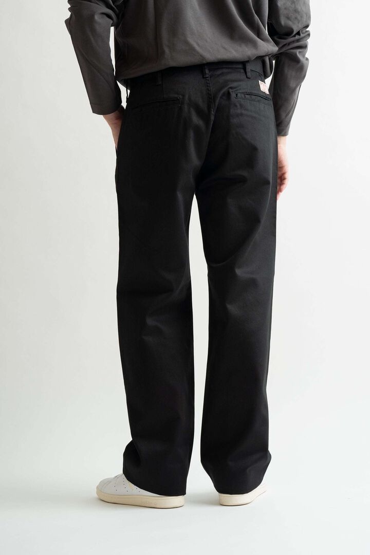 M803E 7.5oz CLASSIC TROUSER CHINO (KHAKI,BROWN,BLACK,BEIGE),BLACK, medium image number 1