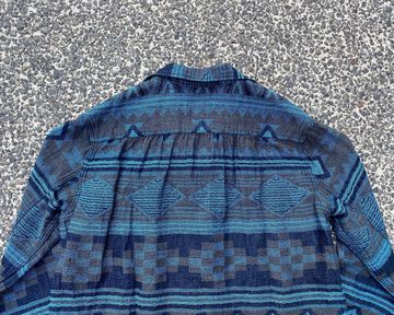 GZ-PLSHL-0411 Pleated Shirts-BLUE-4L,BLUE, small image number 5