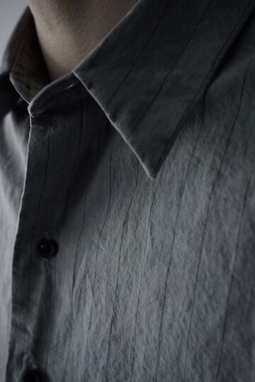 245SH03 Cotton/Linen Stripe / The Shirts,KAKISHIBU, small image number 14