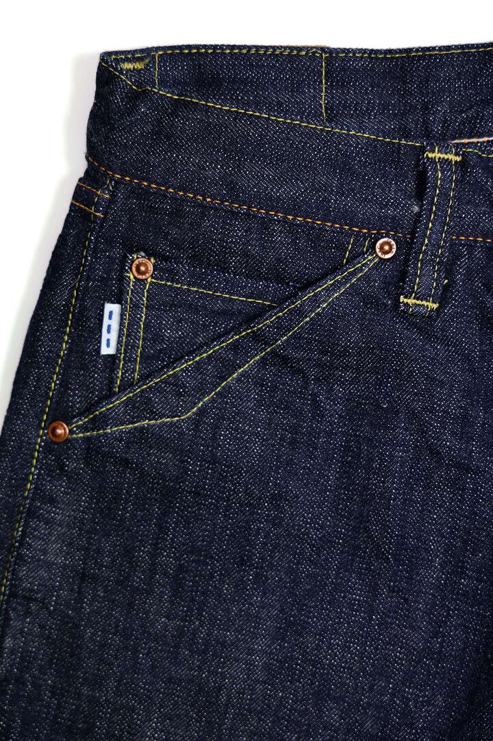 TRPDM1605 14.5oz TROPHY CLOTHING × Denimio COLLAB DIRT DENIM REGULAR STRAIGHT,, medium image number 4