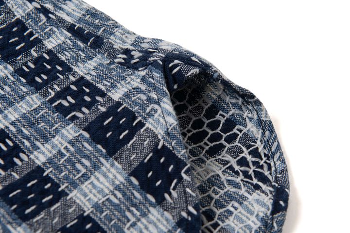 【Pre-Order】5737 INDIGO NORAGI SASHIKO Work Shirts,INDIGO, medium image number 8