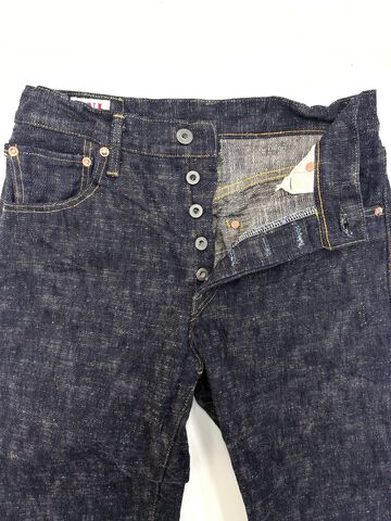 ONI595-KASURI 17oz ONI Kasuri Denim Retro style Loose Straight,, small image number 3